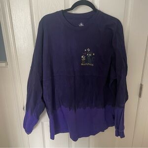 Disney Spirit Jersey Hocus Pocus Halloween Adult Size Large Long Sleeve Purple